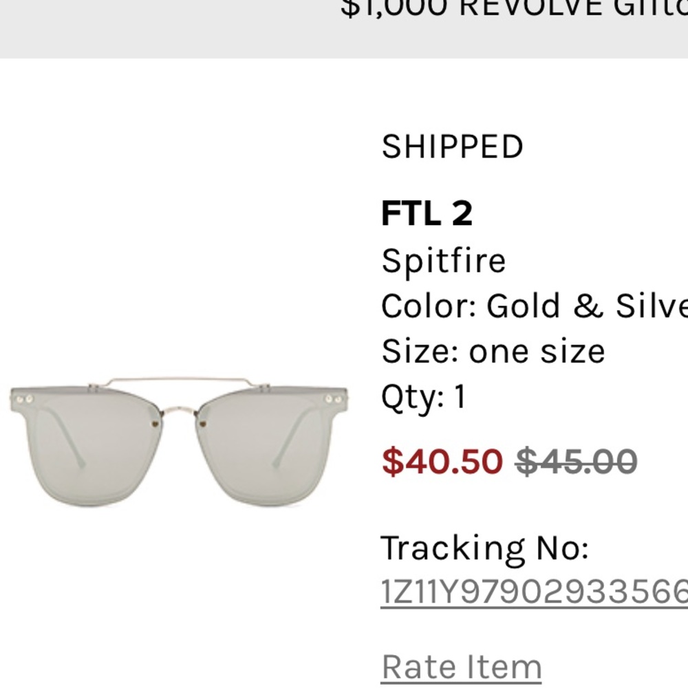 Spitfire Gold & Silver Sunglasses